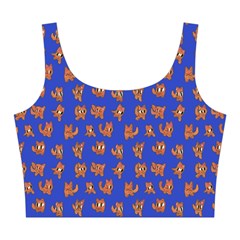 Cute sketchy monsters motif pattern Midi Sleeveless Dress from ArtsNow.com Top Front