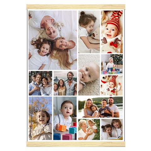 Personalized 13 Photos Hanging Canvas Print Hanging Canvas Prints 16  x 22  from ArtsNow.com Front