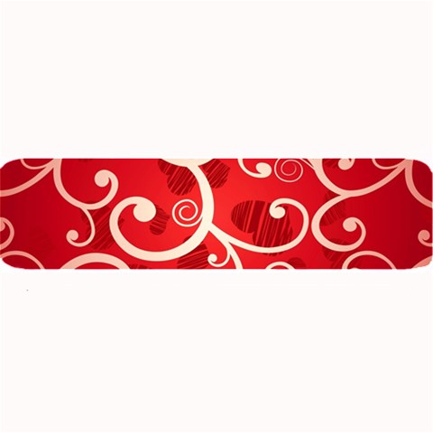 Patterns, Corazones, Texture, Red, Large Bar Mat from ArtsNow.com 32 x8.5  Bar Mat