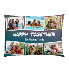 Personalized Photo Family Love Any Text Pillow Case Pillow Case (Two Sides) from ArtsNow.com Back