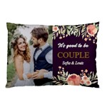 Personalized Couple Wedding Any Text Name Pillow Case Pillow Case (Two Sides)