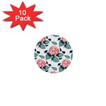 Flowers Hydrangeas 1  Mini Buttons (10 pack) 