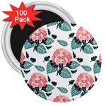 Flowers Hydrangeas 3  Magnets (100 pack)