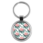 Flowers Hydrangeas Key Chain (Round)