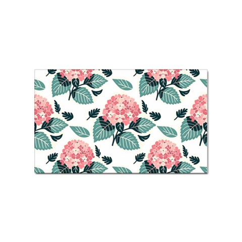 Flowers Hydrangeas Sticker (Rectangular) from ArtsNow.com Front