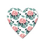 Flowers Hydrangeas Heart Magnet