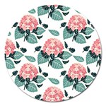 Flowers Hydrangeas Magnet 5  (Round)