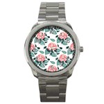 Flowers Hydrangeas Sport Metal Watch