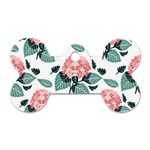 Flowers Hydrangeas Dog Tag Bone (Two Sides)