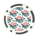 Flowers Hydrangeas Poker Chip Card Guard