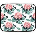 Flowers Hydrangeas Fleece Blanket (Mini)