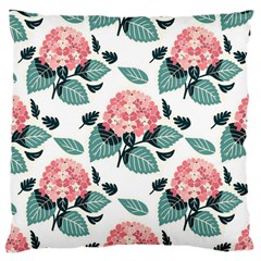 Flowers Hydrangeas Large Cushion Case (Two Sides) from ArtsNow.com Front