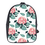 Flowers Hydrangeas School Bag (XL)