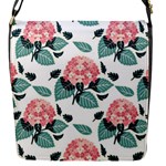 Flowers Hydrangeas Flap Closure Messenger Bag (S)