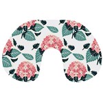 Flowers Hydrangeas Travel Neck Pillow