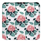 Flowers Hydrangeas Square Glass Fridge Magnet (4 pack)