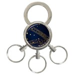 Starsstar Glitter 3-Ring Key Chain