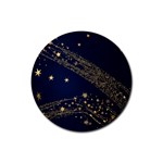 Starsstar Glitter Rubber Coaster (Round)