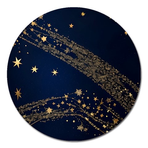 Starsstar Glitter Magnet 5  (Round) from ArtsNow.com Front