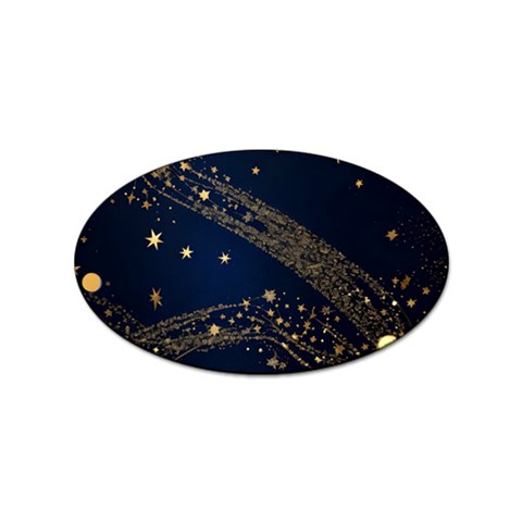 Starsstar Glitter Sticker Oval (10 pack) from ArtsNow.com Front