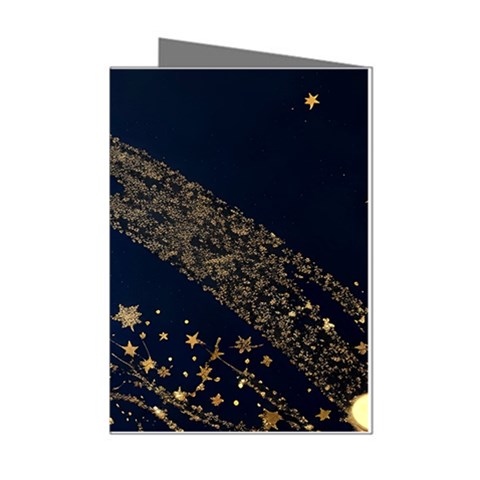 Starsstar Glitter Mini Greeting Cards (Pkg of 8) from ArtsNow.com Left