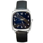 Starsstar Glitter Square Metal Watch