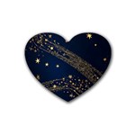 Starsstar Glitter Rubber Coaster (Heart)