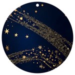 Starsstar Glitter UV Print Acrylic Ornament Round