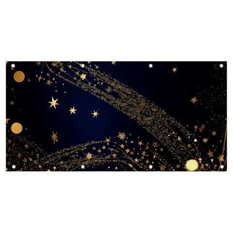 Starsstar Glitter Banner and Sign 8  x 4  from ArtsNow.com Front