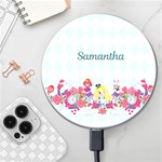 Personalized Alice in wonderland Name Wireless Fast Charger Wireless Fast Charger(White)