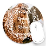 Personalized Frame Photo Round Mousepad Round Mousepad