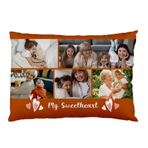 Personalized Photo Any Text Name My Sweetheart Pillow Case Pillow Case from ArtsNow.com 26.62 x18.9  Pillow Case