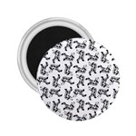 Erotic Pants Motif Black And White Graphic Pattern Black Backgrond 2.25  Magnets