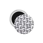 Erotic Pants Motif Black And White Graphic Pattern Black Backgrond 1.75  Magnets