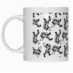 Erotic Pants Motif Black And White Graphic Pattern Black Backgrond White Mug