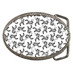 Erotic Pants Motif Black And White Graphic Pattern Black Backgrond Belt Buckles