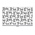 Erotic Pants Motif Black And White Graphic Pattern Black Backgrond Business Card Holder