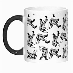 Erotic Pants Motif Black And White Graphic Pattern Black Backgrond Morph Mug from ArtsNow.com Left