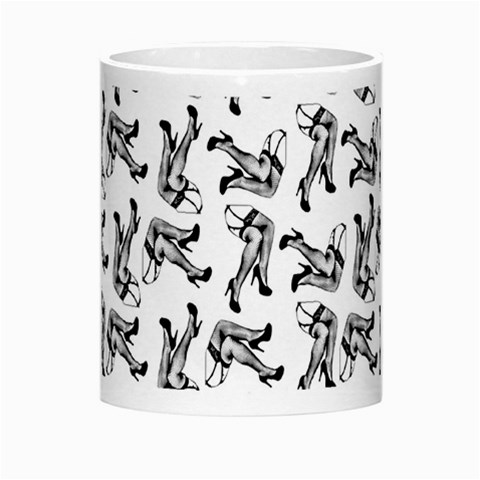 Erotic Pants Motif Black And White Graphic Pattern Black Backgrond Morph Mug from ArtsNow.com Center