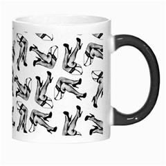 Erotic Pants Motif Black And White Graphic Pattern Black Backgrond Morph Mug from ArtsNow.com Right