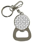 Erotic Pants Motif Black And White Graphic Pattern Black Backgrond Bottle Opener Key Chain