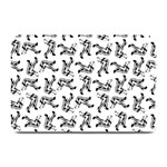 Erotic Pants Motif Black And White Graphic Pattern Black Backgrond Plate Mats