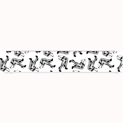 Erotic Pants Motif Black And White Graphic Pattern Black Backgrond Small Bar Mat from ArtsNow.com 24 x4  Bar Mat