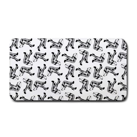 Erotic Pants Motif Black And White Graphic Pattern Black Backgrond Medium Bar Mat from ArtsNow.com 16 x8.5  Bar Mat