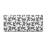 Erotic Pants Motif Black And White Graphic Pattern Black Backgrond Hand Towel