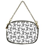 Erotic Pants Motif Black And White Graphic Pattern Black Backgrond Chain Purse (One Side)