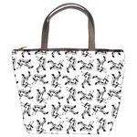 Erotic Pants Motif Black And White Graphic Pattern Black Backgrond Bucket Bag