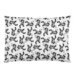 Erotic Pants Motif Black And White Graphic Pattern Black Backgrond Pillow Case