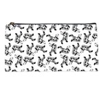 Erotic Pants Motif Black And White Graphic Pattern Black Backgrond Pencil Case