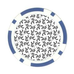 Erotic Pants Motif Black And White Graphic Pattern Black Backgrond Poker Chip Card Guard (10 pack) from ArtsNow.com Front